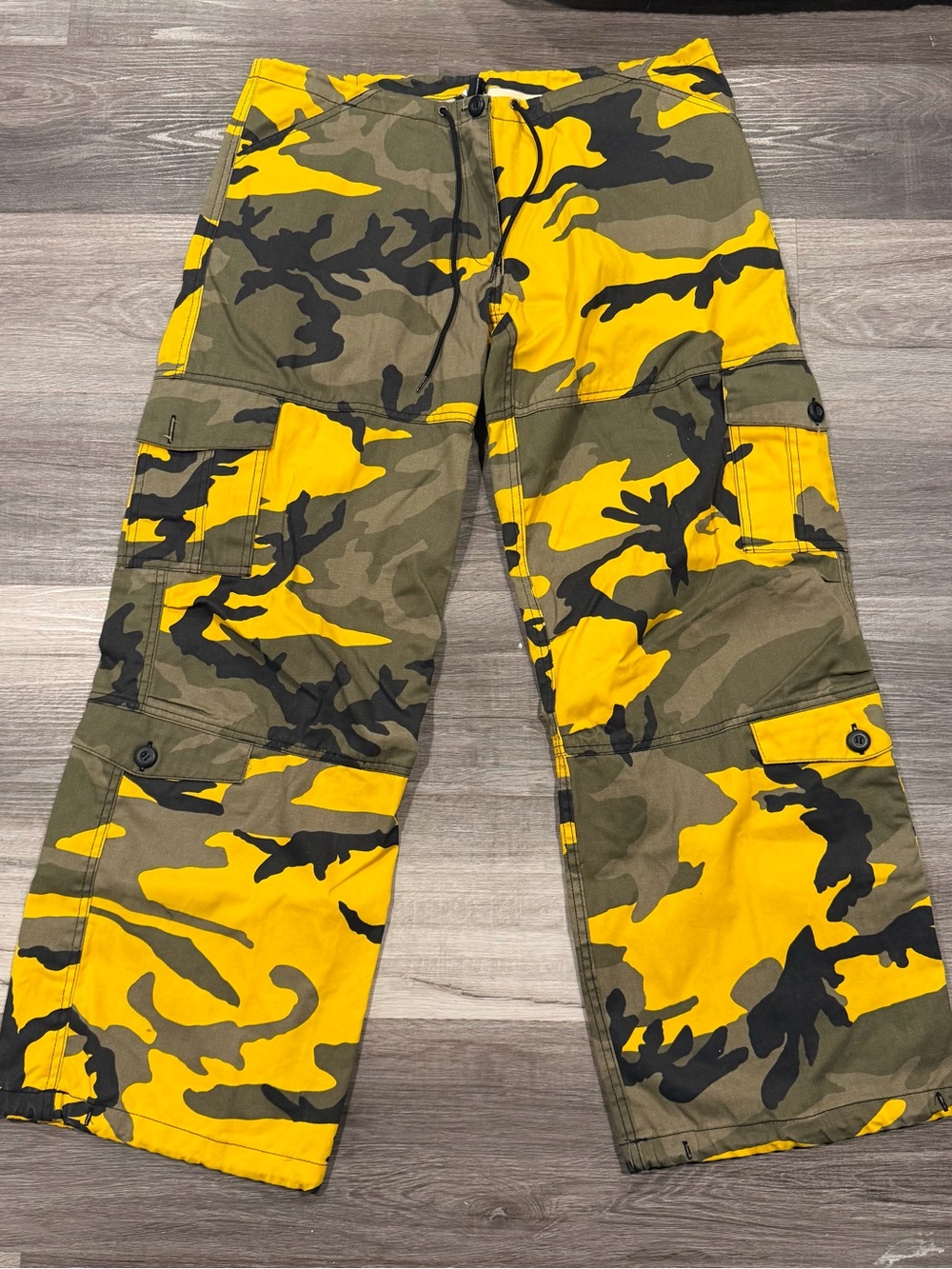 Rothco Cargo Pants Mens Md Yellow Camo BDU Tactical Streetwear Utility Trousers
